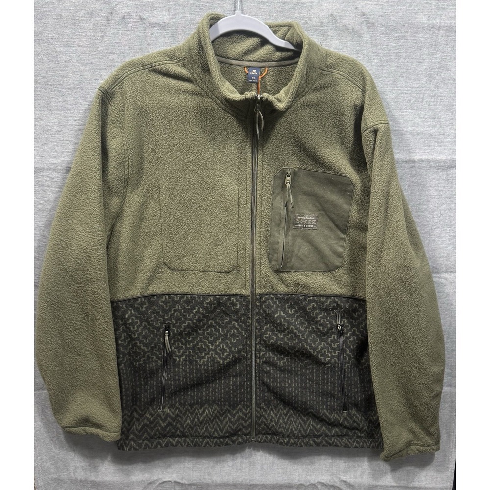 Roark Men's Landfall Full Zip Fleece Jacket Sweater Size XL Gorpcore New